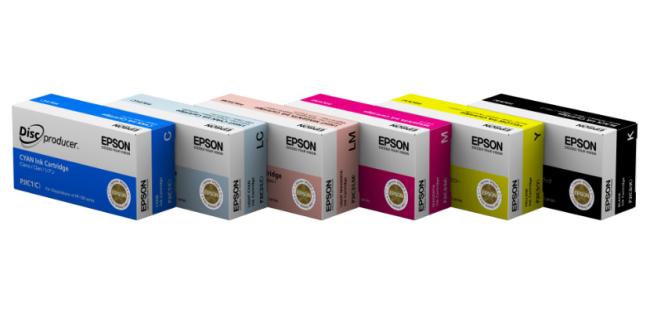 Tintenpatronenset (6 Farben) für Epson Discproducer